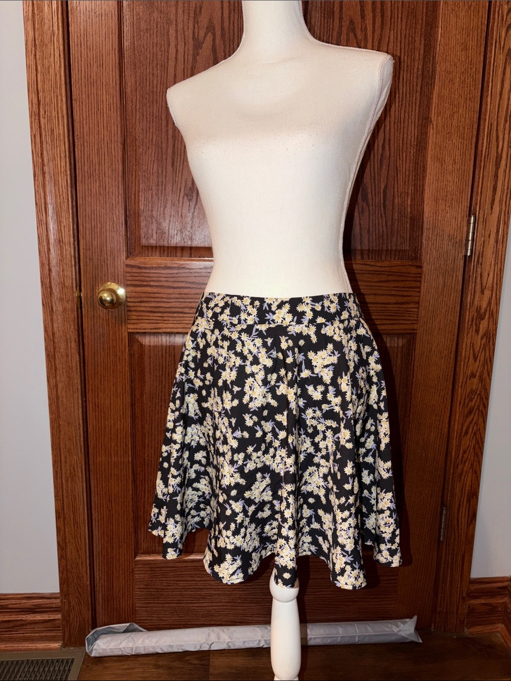 Floral Fit & Flare Skirt
